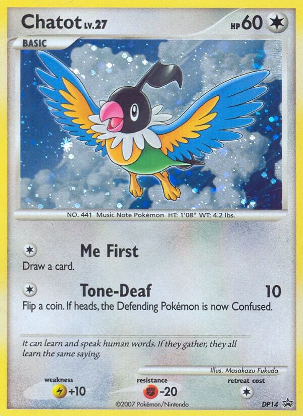 Chatot DP14 card from Diamond and Pearl Promos