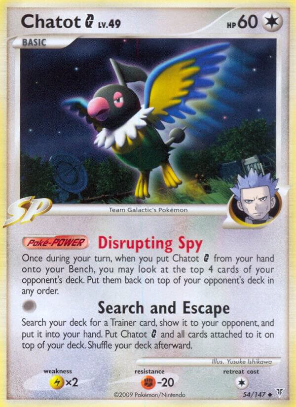 Chatot G 54 card from Supreme Victors