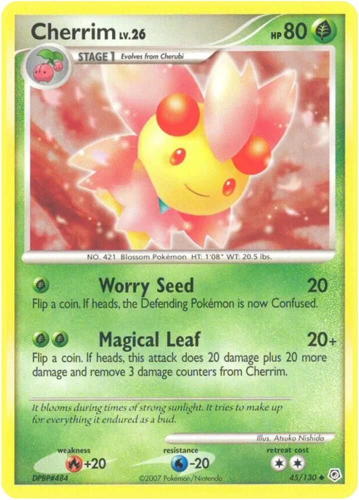 Cherrim 45/130 card from Diamond and Pearl