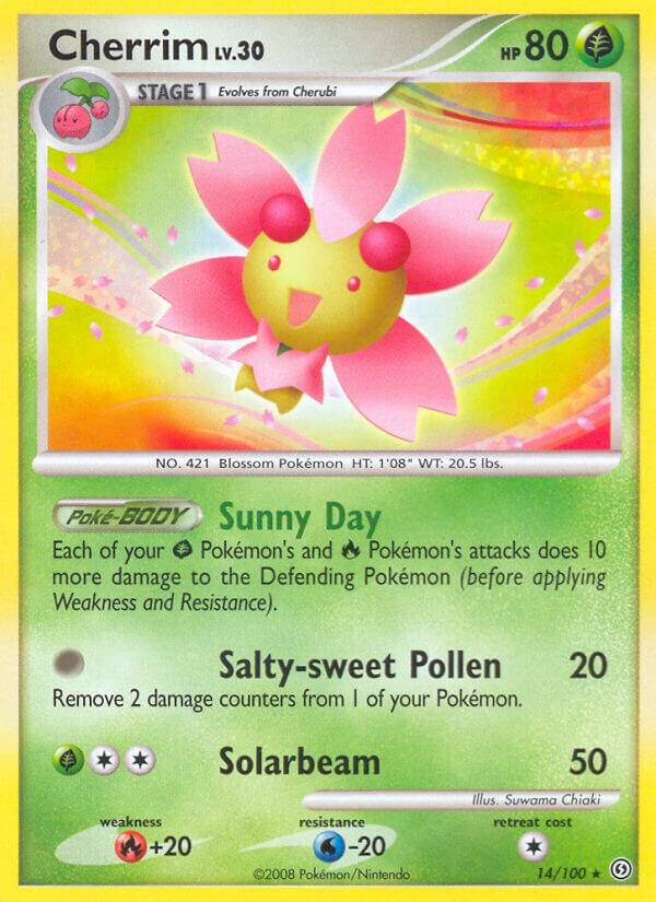 Cherrim 14/100 card from Stormfront