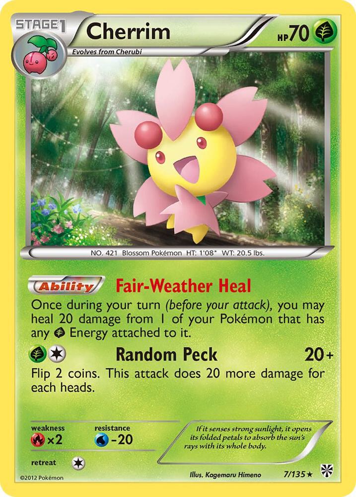 Cherrim 7/135 card from Plasma Storm