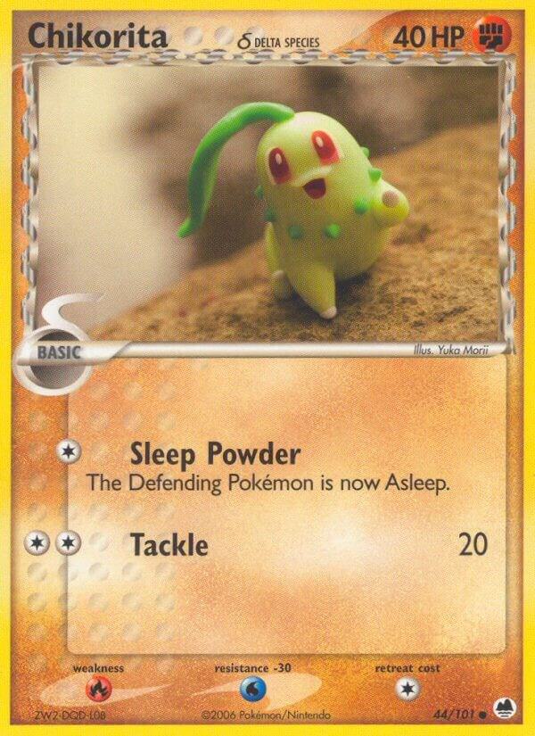 Chikorita (Delta Species) 44/101 card from Dragon Frontiers