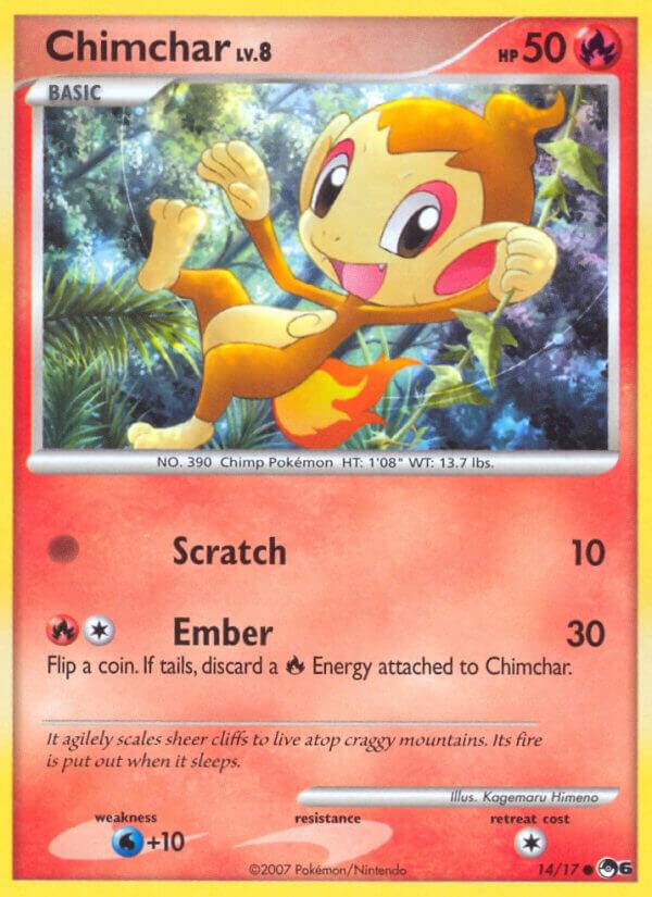 Chimchar 014/017 card from POP Series 6