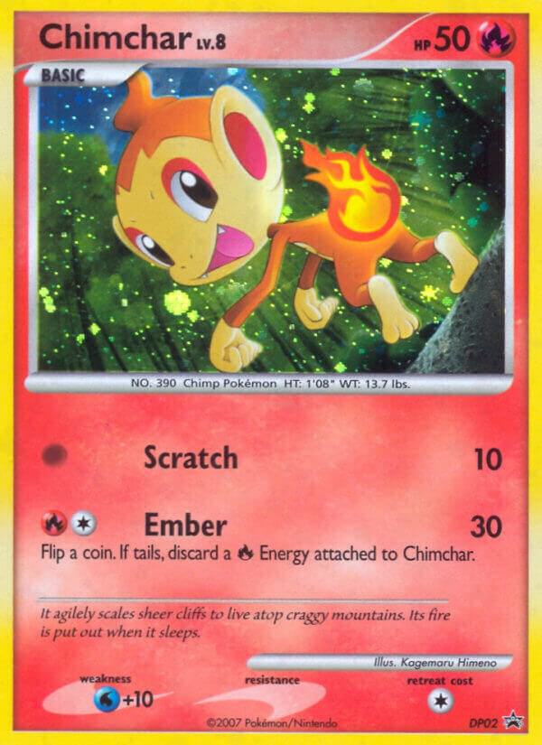Chimchar DP02 card from Diamond and Pearl Promos