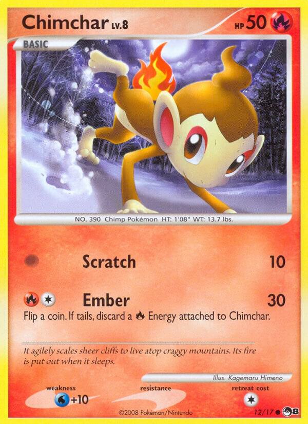 Chimchar 012/017 card from POP Series 8