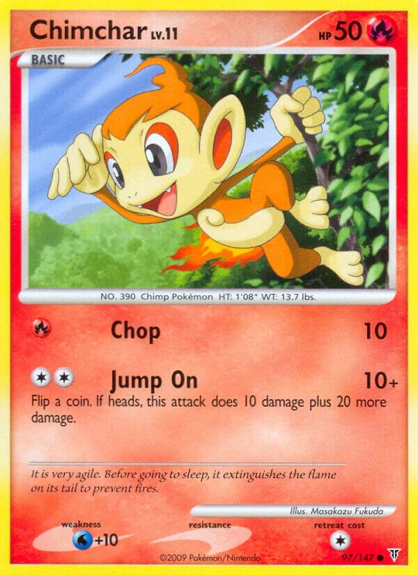 Chimchar 97 card from Supreme Victors