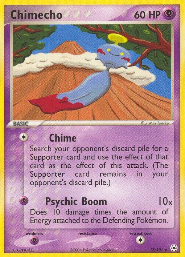Chimecho 17/101 card from Hidden Legends