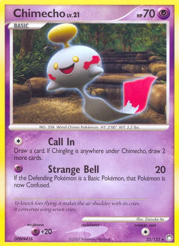 Chimecho 22/123 card from Mysterious Treasures
