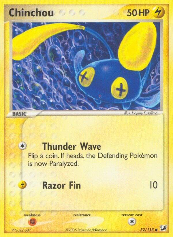 Chinchou 52/115 card from Unseen Forces