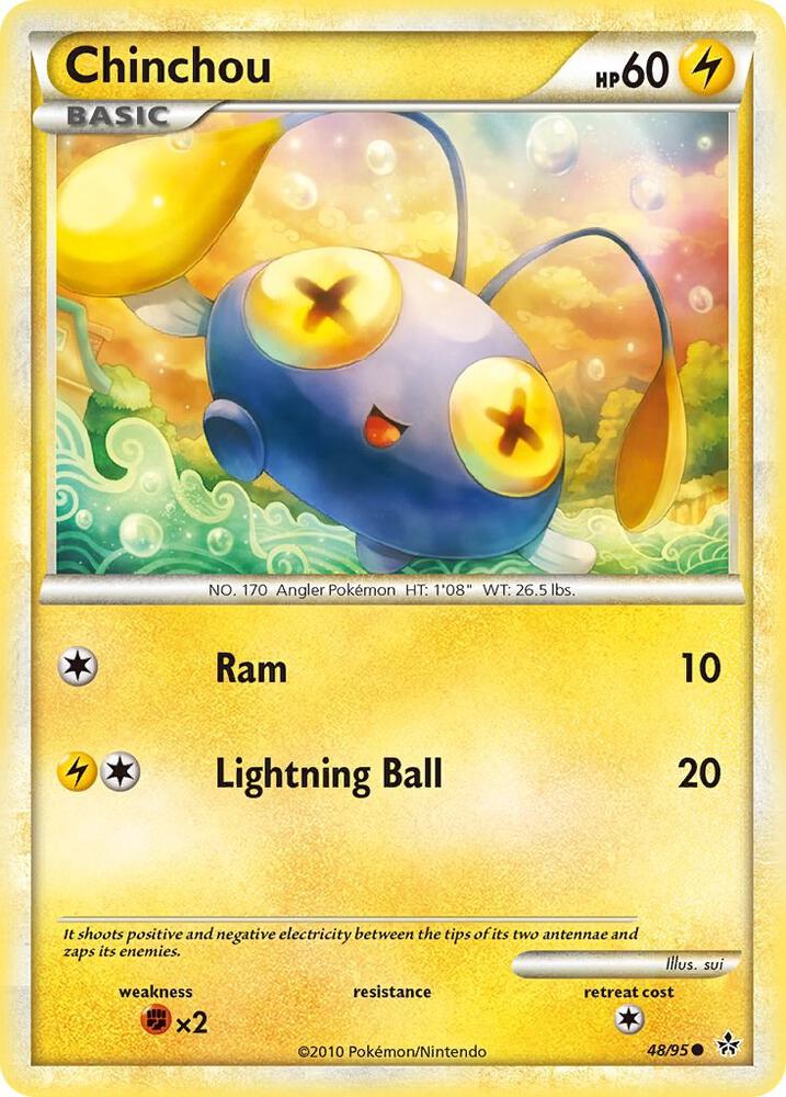 Chinchou 48/95 card from Unleashed