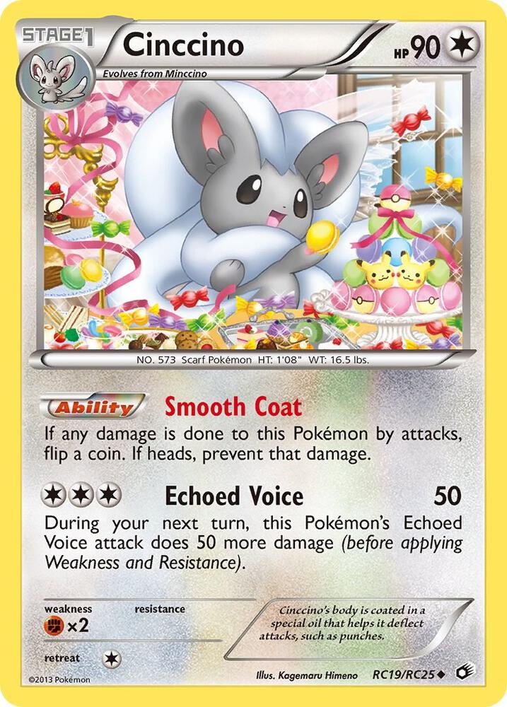 Cinccino RC19/RC25 card from Legendary Treasures: Radiant Collection