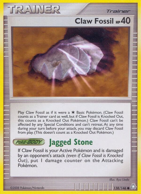 Claw Fossil 138/146 card from Legends Awakened