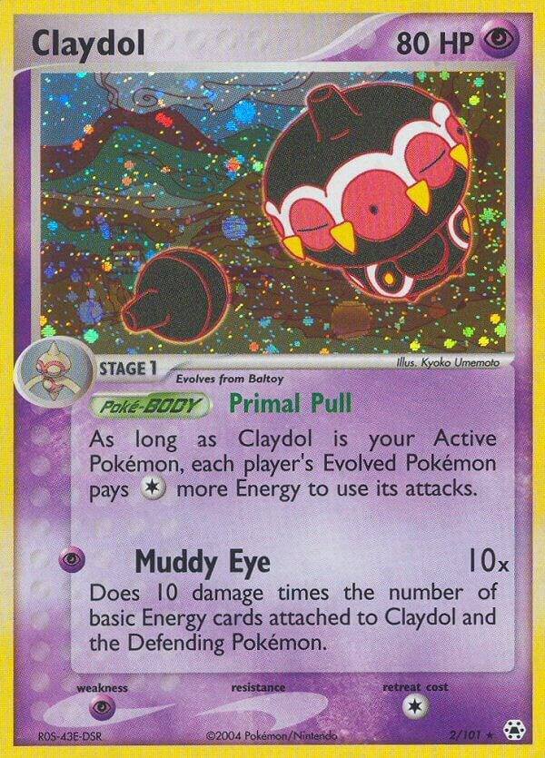 Claydol 2/101 card from Hidden Legends