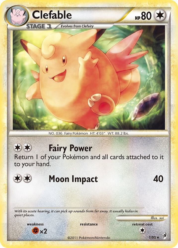 Clefable 1/95 card from Call of Legends