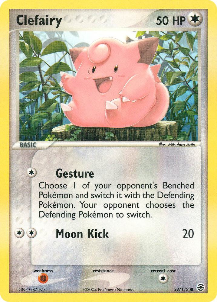 Clefairy 59/112 card from FireRed & LeafGreen