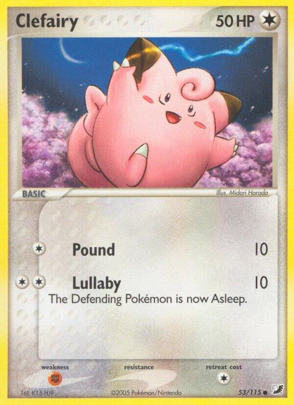 Clefairy 53/115 card from Unseen Forces