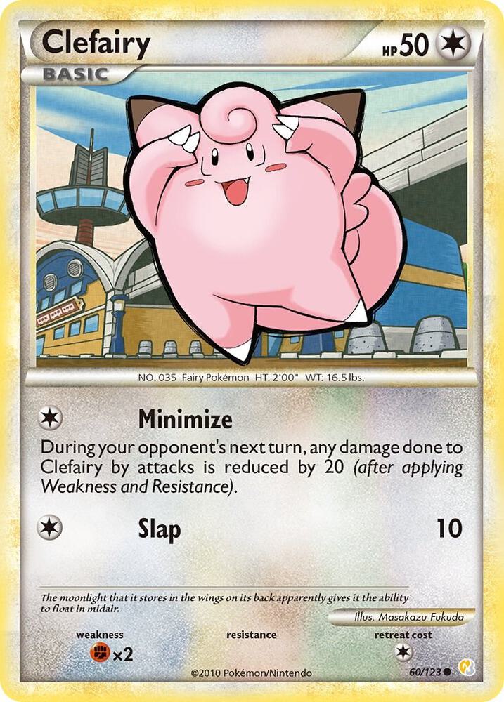 Clefairy 60/123 card from HeartGold SoulSilver