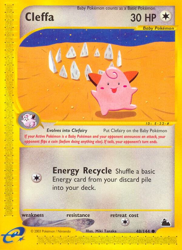 Cleffa 048/144 card from Skyridge