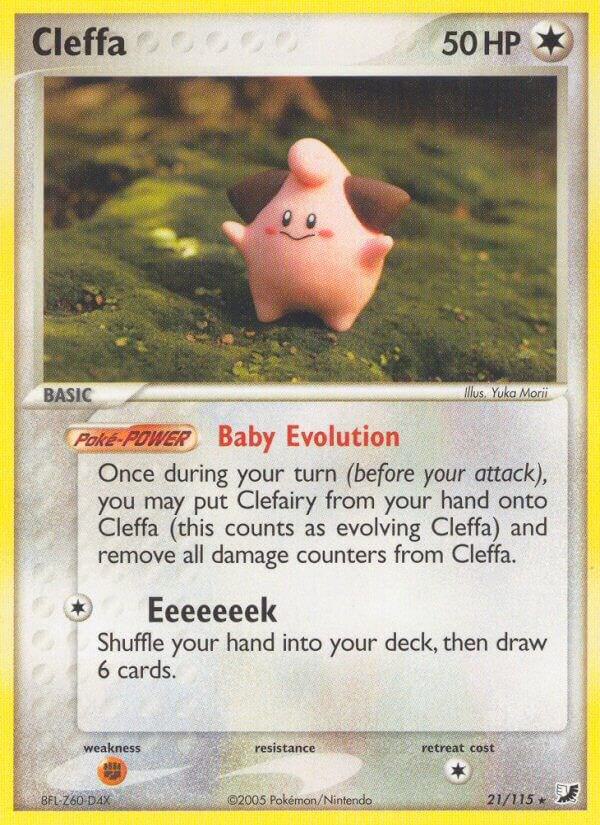 Cleffa 21/115 card from Unseen Forces