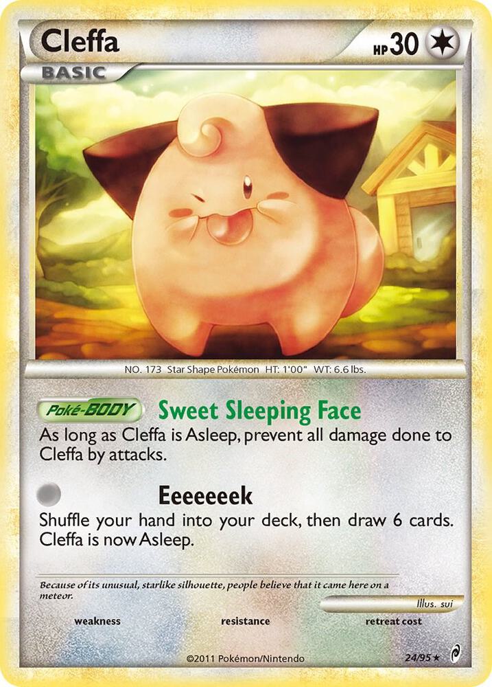 Cleffa 24/95 card from Call of Legends