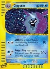 Cloyster (8) 008/165 card from Expedition