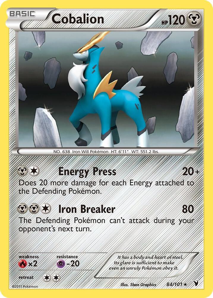 Cobalion 84/101 card from Noble Victories