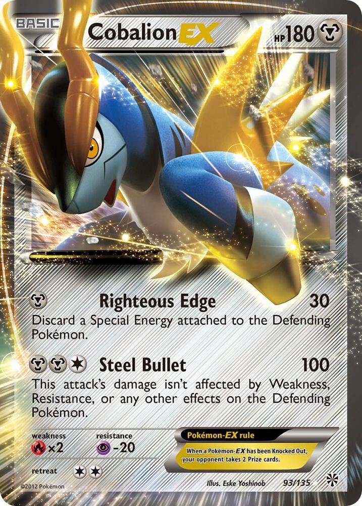 Cobalion EX 93/135 card from Plasma Storm