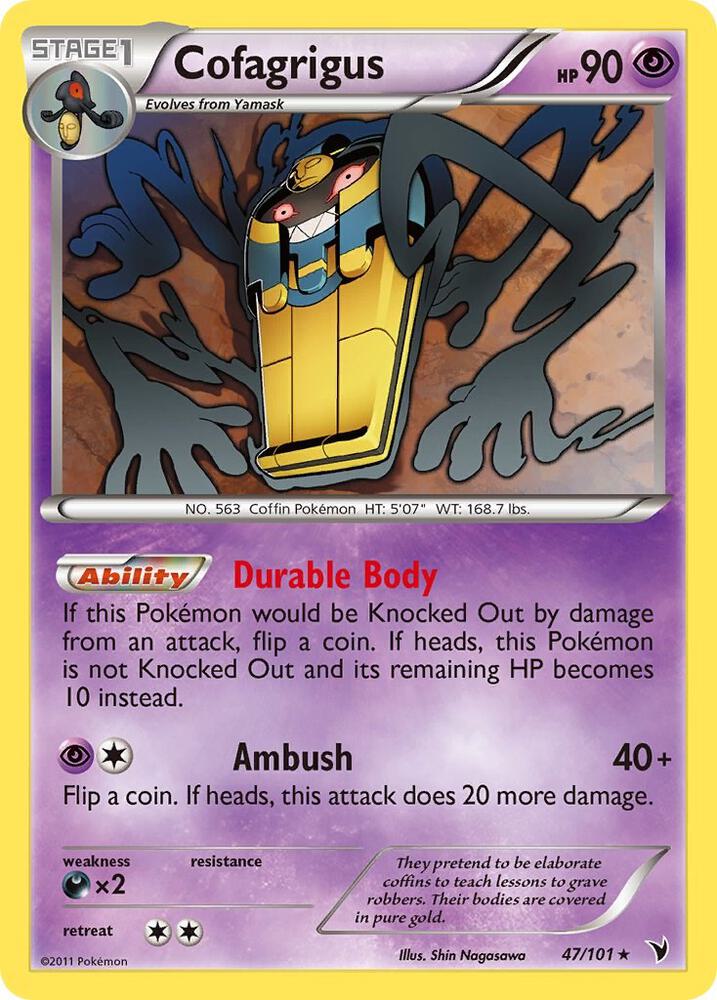 Cofagrigus (47) 47/101 card from Noble Victories