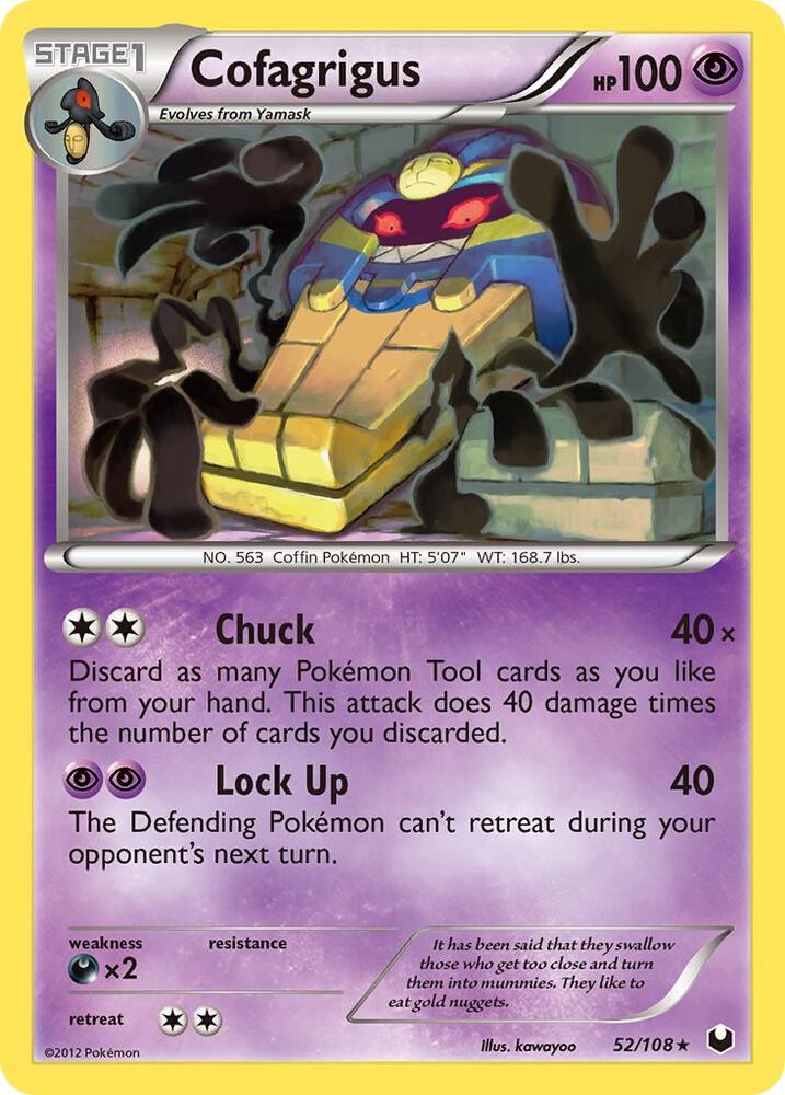 Cofagrigus 52/108 card from Dark Explorers