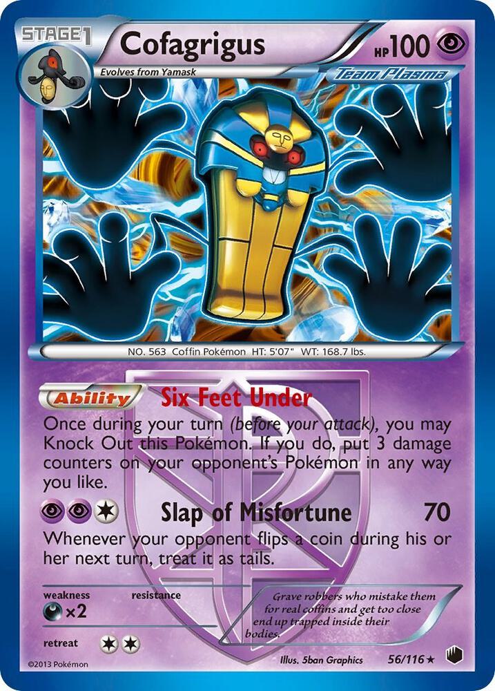 Cofagrigus (Team Plasma) (56) 56/116 card from Plasma Freeze