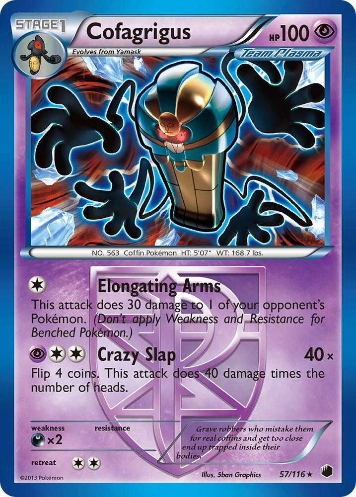 Cofagrigus (Team Plasma) (57) 57/116 card from Plasma Freeze