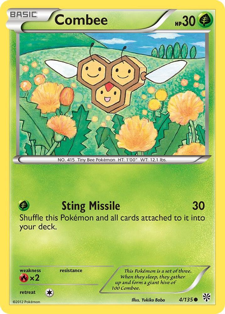 Combee 4/135 card from Plasma Storm