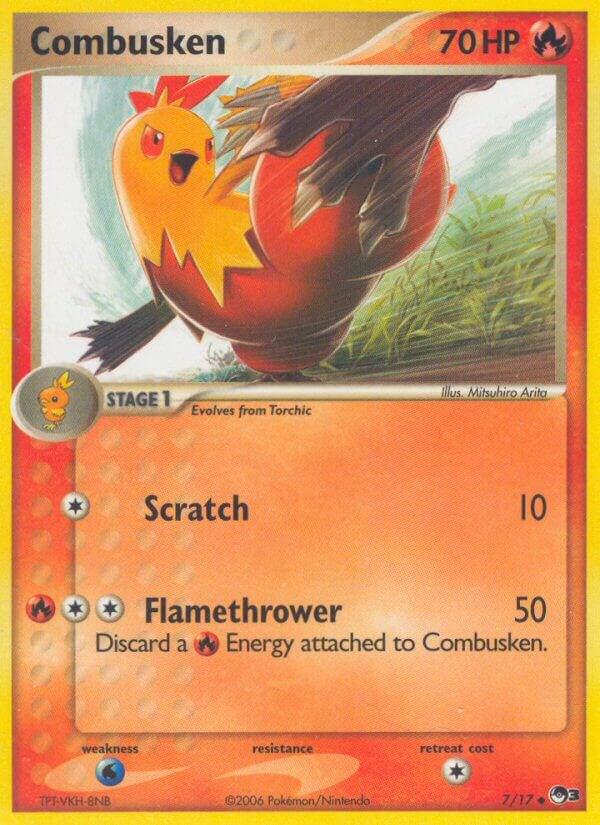 Combusken 007/017 card from POP Series 3