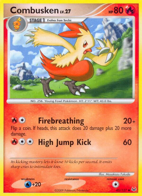 Combusken 45/127 card from Platinum