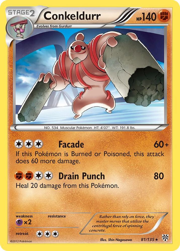 Conkeldurr 81/135 card from Plasma Storm
