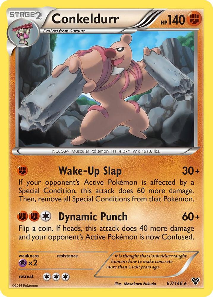 Conkeldurr 67/146 card from XY Base Set