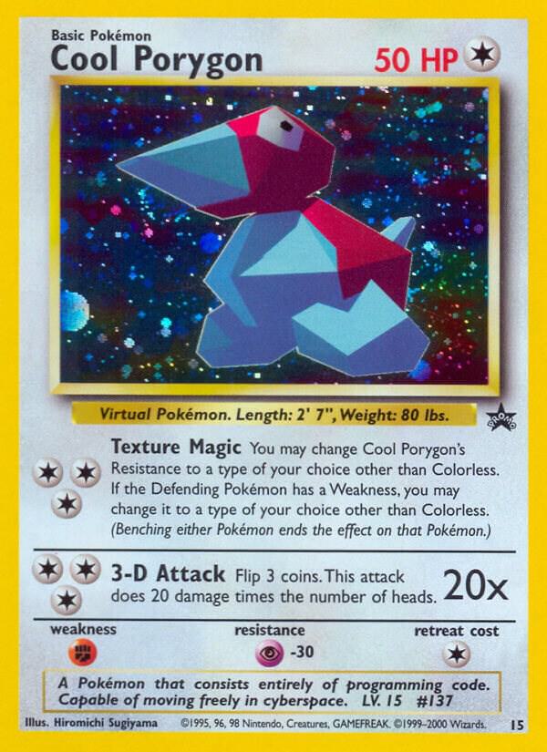 Cool Porygon 15/53 card from WoTC Promo