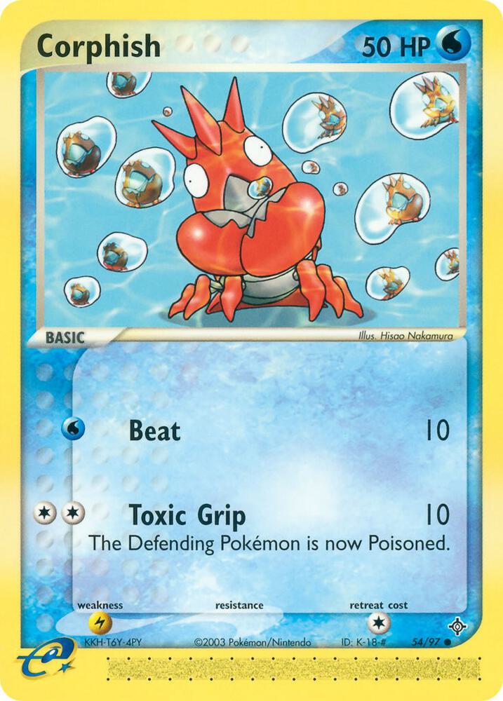 Corphish 54/97 card from Dragon