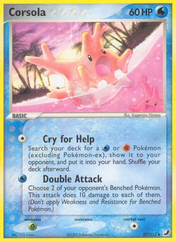 Corsola 37/115 card from Unseen Forces