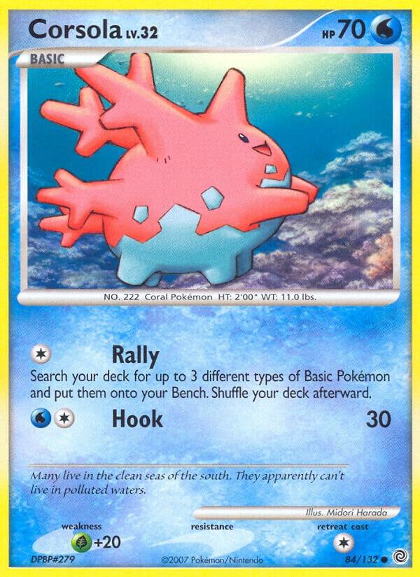 Corsola 84/132 card from Secret Wonders