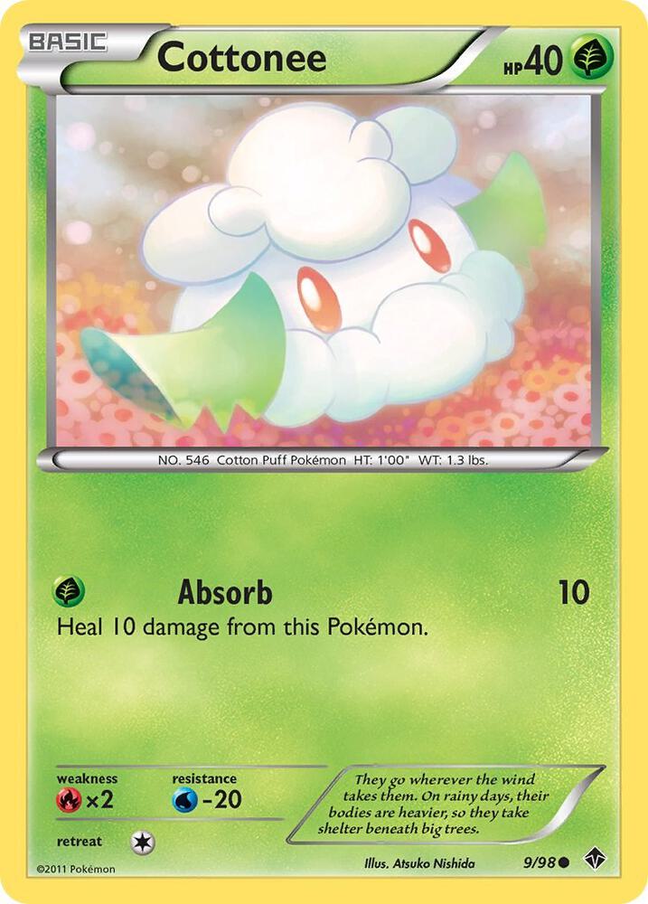 Cottonee (9) 9/98 card from Emerging Powers