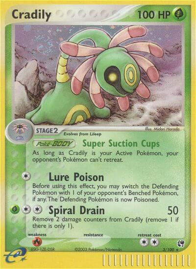 Cradily 3/100 card from Sandstorm