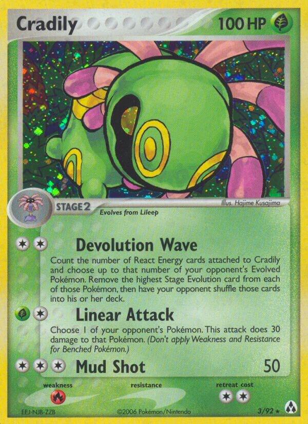 Cradily 3/92 card from Legend Maker