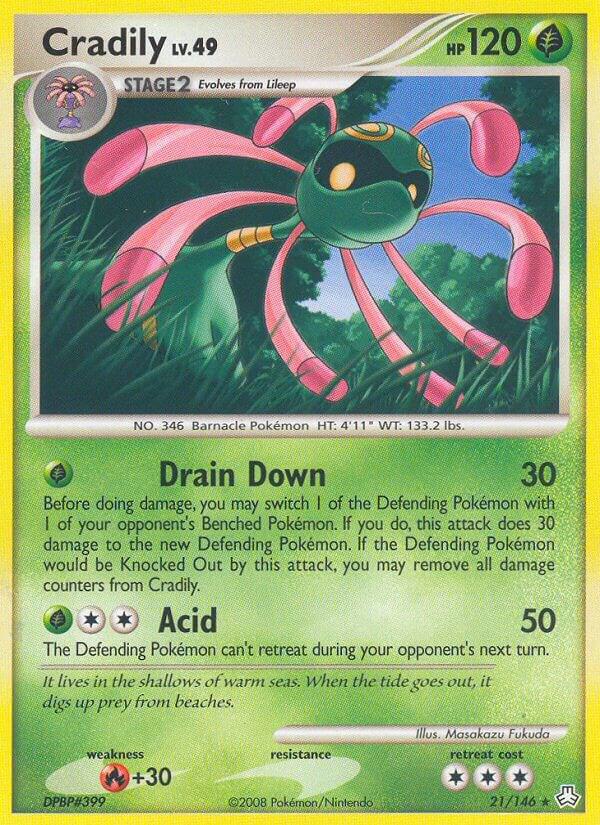 Cradily 21/146 card from Legends Awakened