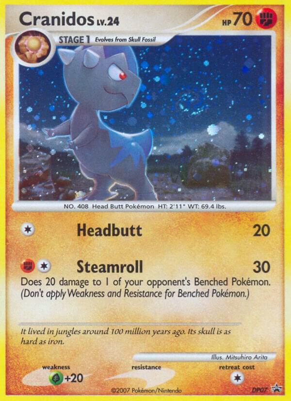 Cranidos DP07 card from Diamond and Pearl Promos