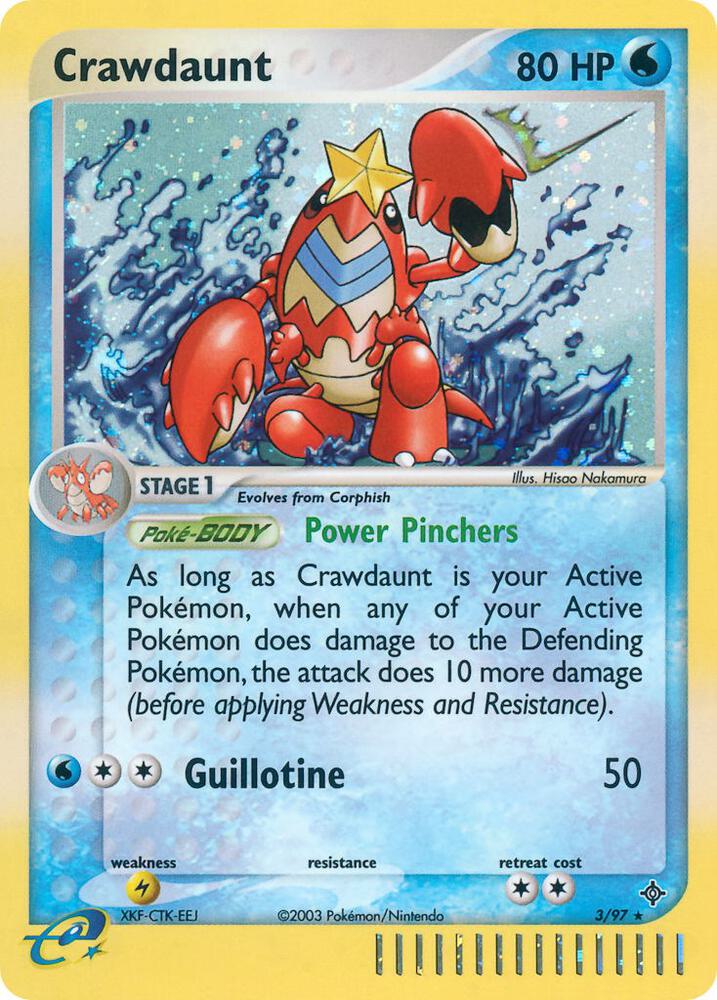 Crawdaunt 3/97 card from Dragon