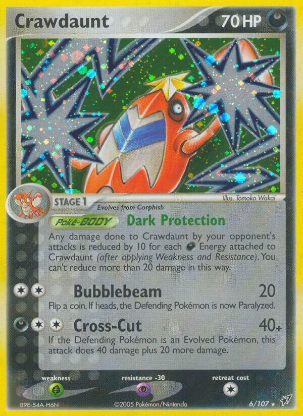 Crawdaunt 6/107 card from Deoxys