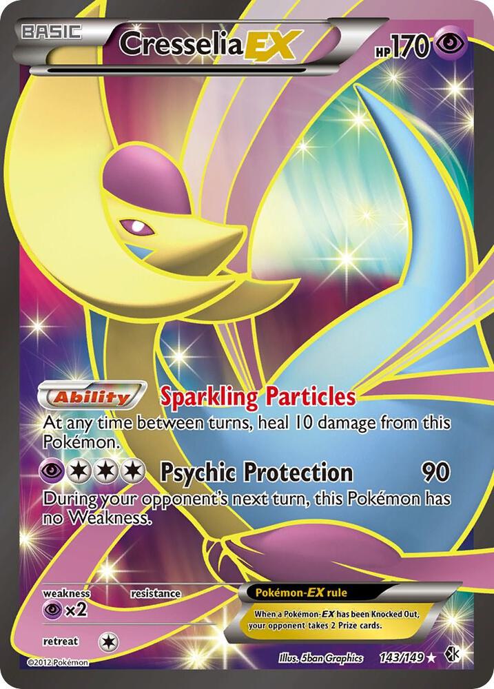 Cresselia EX (143 Full Art) 143/149 card from Boundaries Crossed