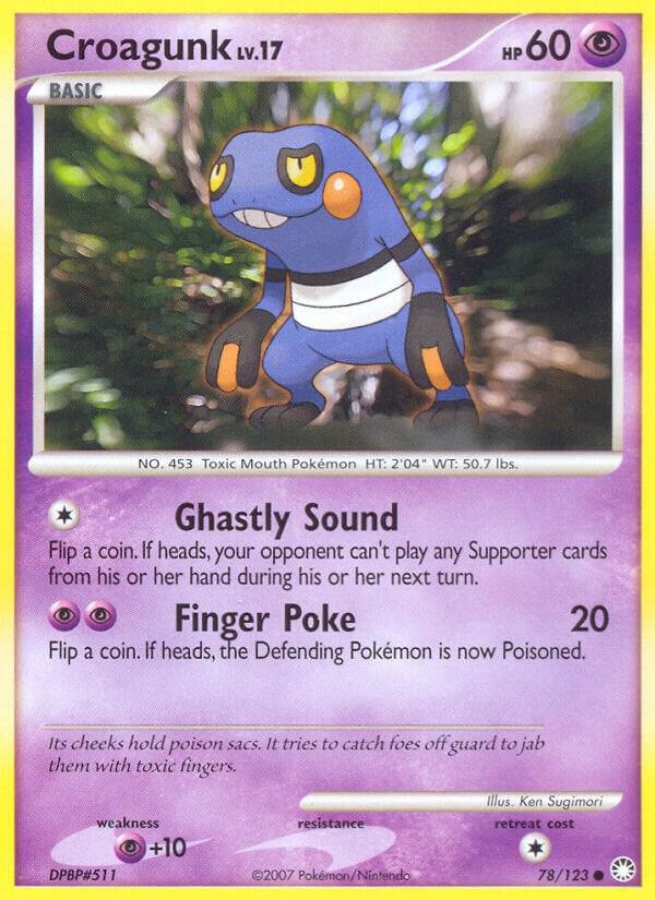 Croagunk 78/123 card from Mysterious Treasures