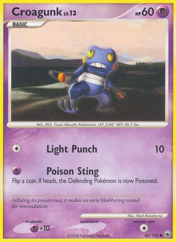 Croagunk 60/100 card from Majestic Dawn